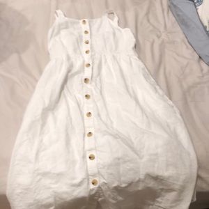 Gap maternity white linen dress..